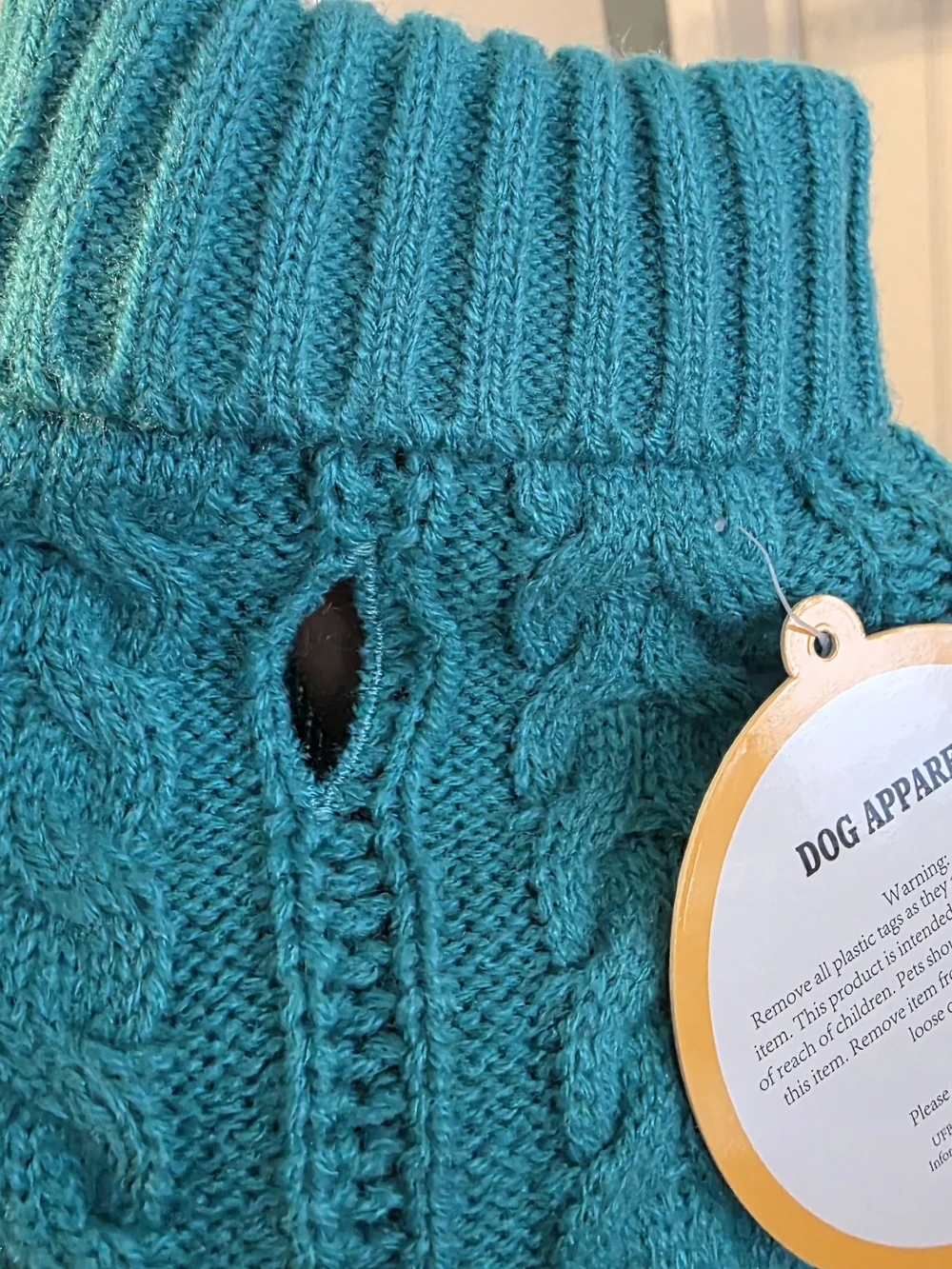 UF Bemo Teal Dog Sweater